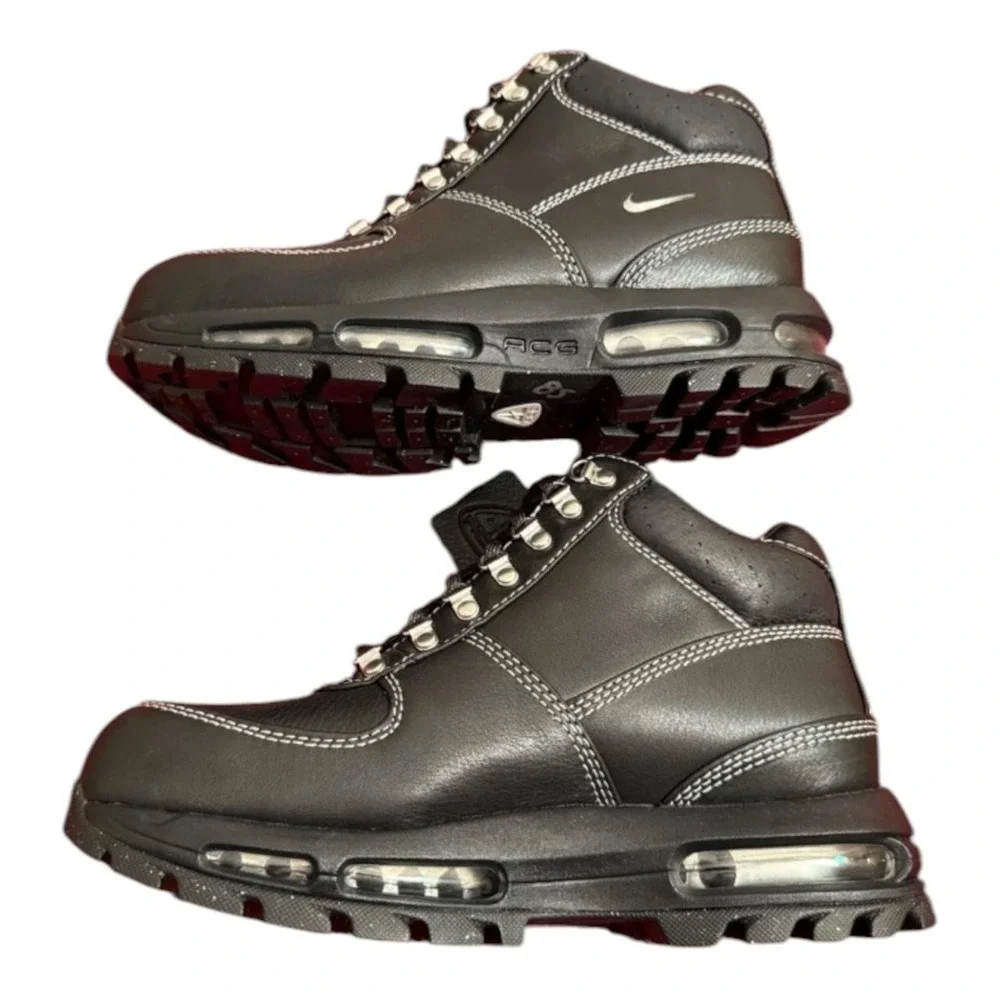 Nike Air Max Goadome PRM Boots Black White Leather HF5306-001 Size 4 / 5.5W